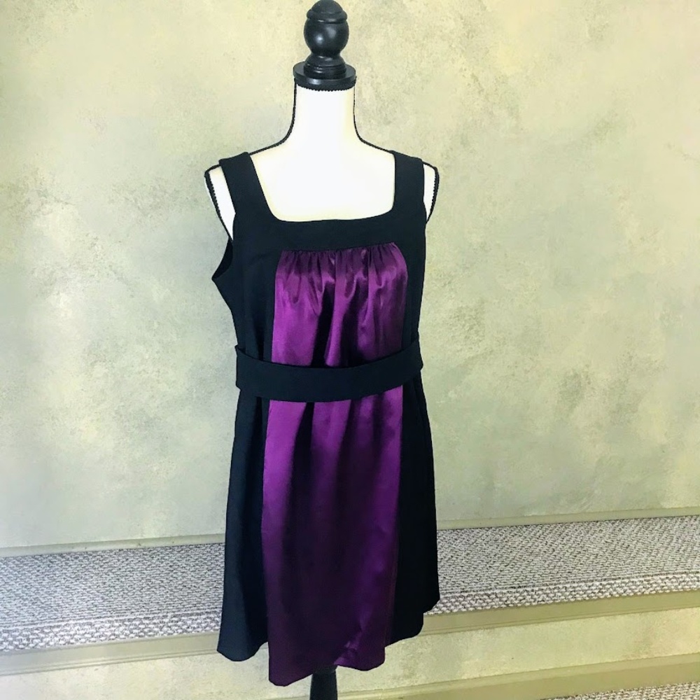 Banana Republic purple black dress